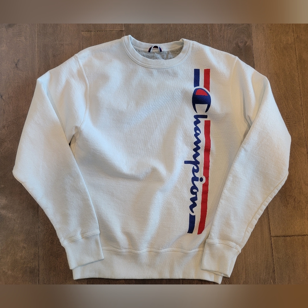 Champion Crewneck Sweatshirt - White - Small